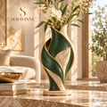 Verdant Leaf Harmony Vase