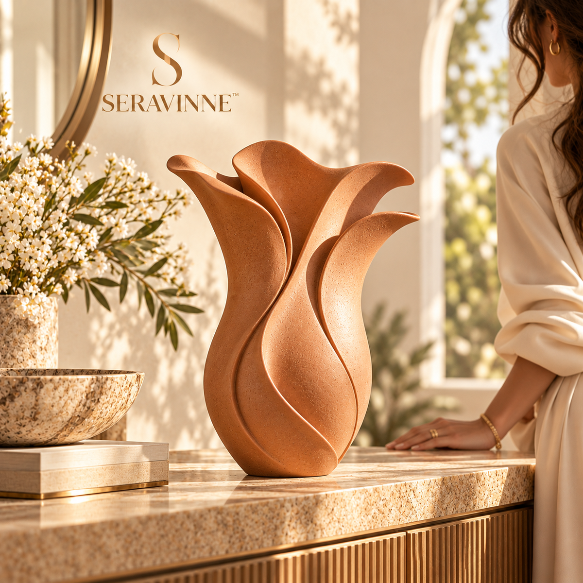 Terra Bloom Ceramic Vessel